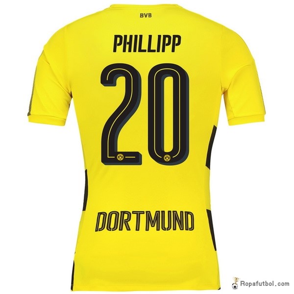 Camiseta Borussia Dortmund Replica Primera Ropa Phillipp 2017/18